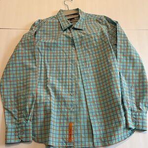 Robert Graham  multi-color button down large shirt